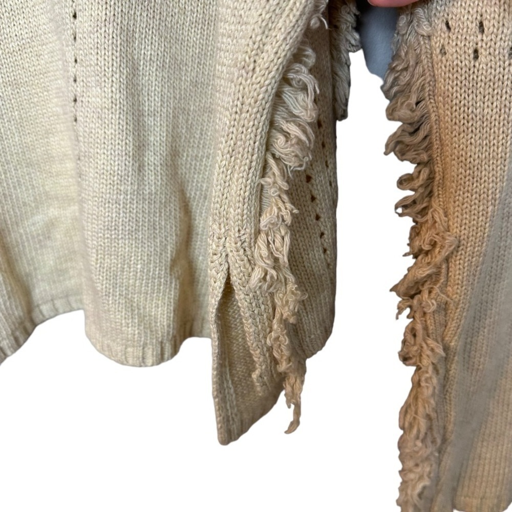 Anthropologie Eri + Ali Lissette Fringe Sweater S - Picture 6 of 7